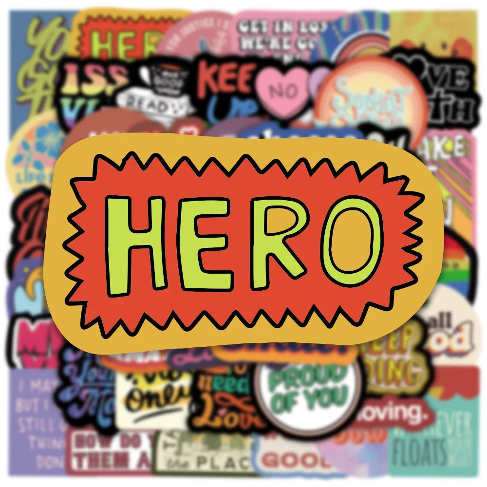 THRIVEWARE Inspire & Empower – 50-Piece Motivational Sticker Pack