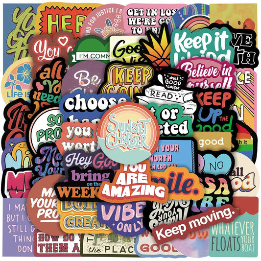 THRIVEWARE Inspire & Empower – 50-Piece Motivational Sticker Pack