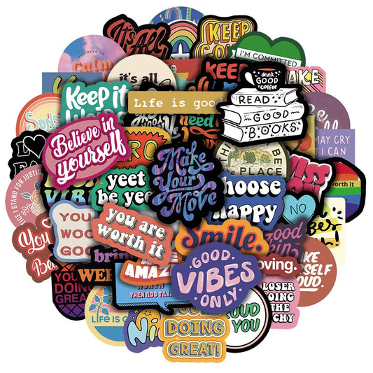 THRIVEWARE Inspire & Empower – 50-Piece Motivational Sticker Pack